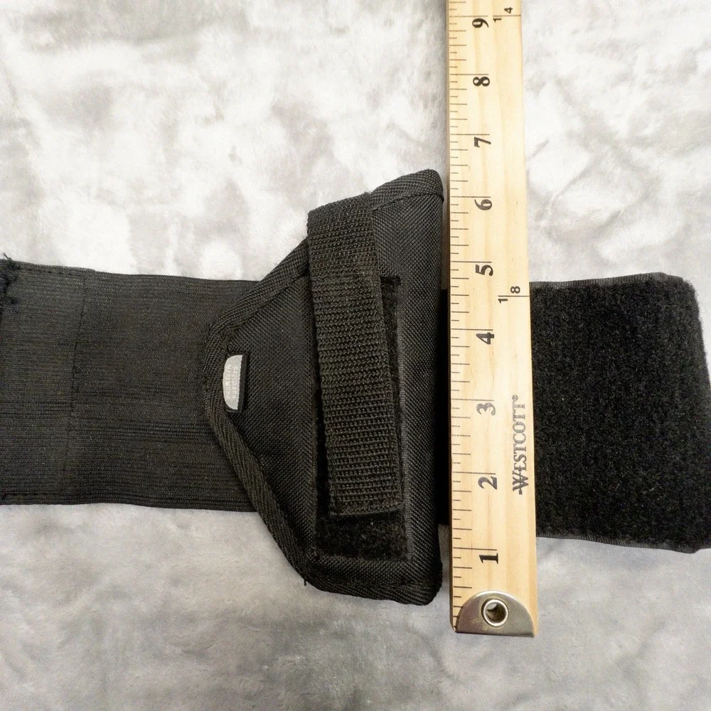 Lot Of 3 Black Nylon Tactical Holsters Two Belt OWB One Ankle Backup